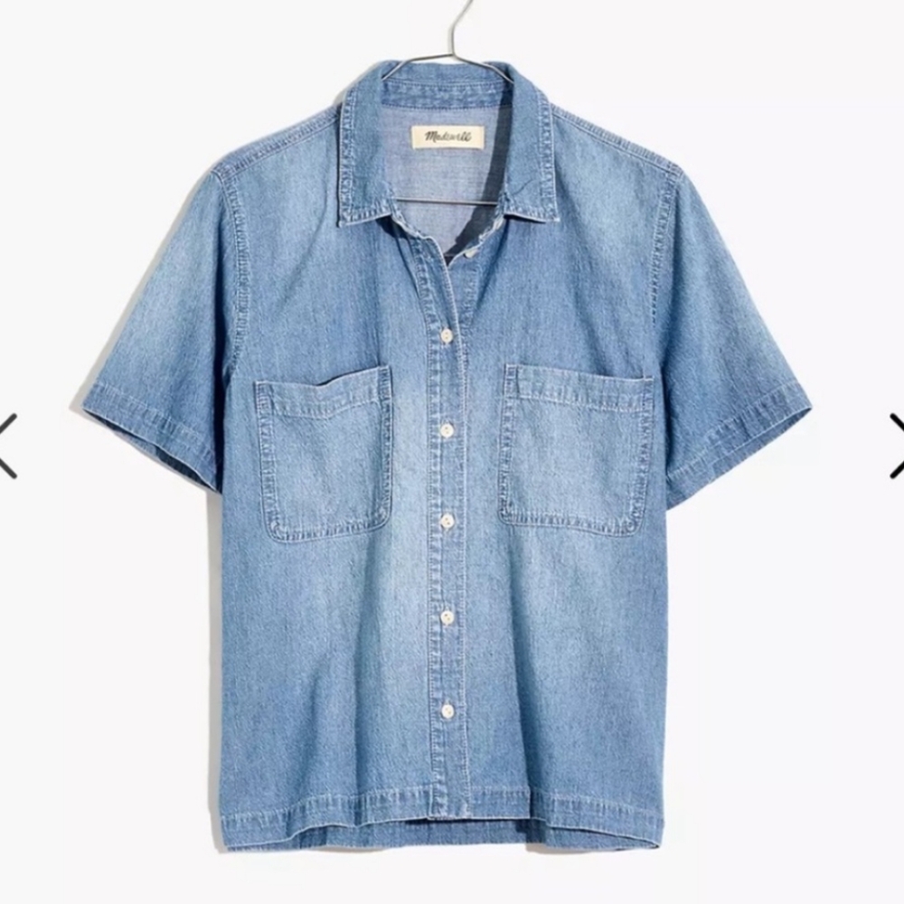 Madewell Light Blue Denim Shirt, XS